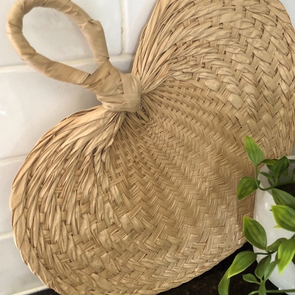 Rattan fan, rattan wall decor